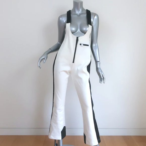 Mackage Gia Salopette Ski Pants Off-White Size Medium NEW - Picture 1 of 11
